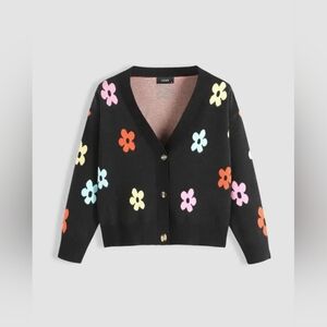 Cider Floral Button Up Cardigan